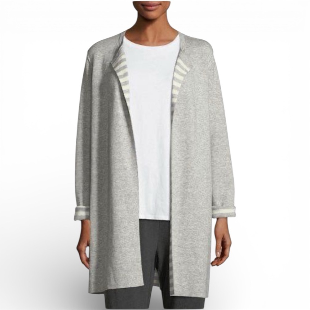 Eileen Fisher Organic Cotton Cashmere Reversible Cardigan